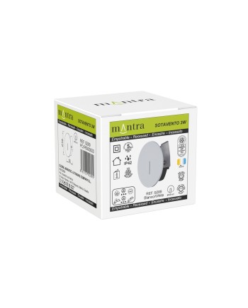 SOTAVENTO * BAÑADOR PARED LED 3W 3000K IP42 R BLANCO